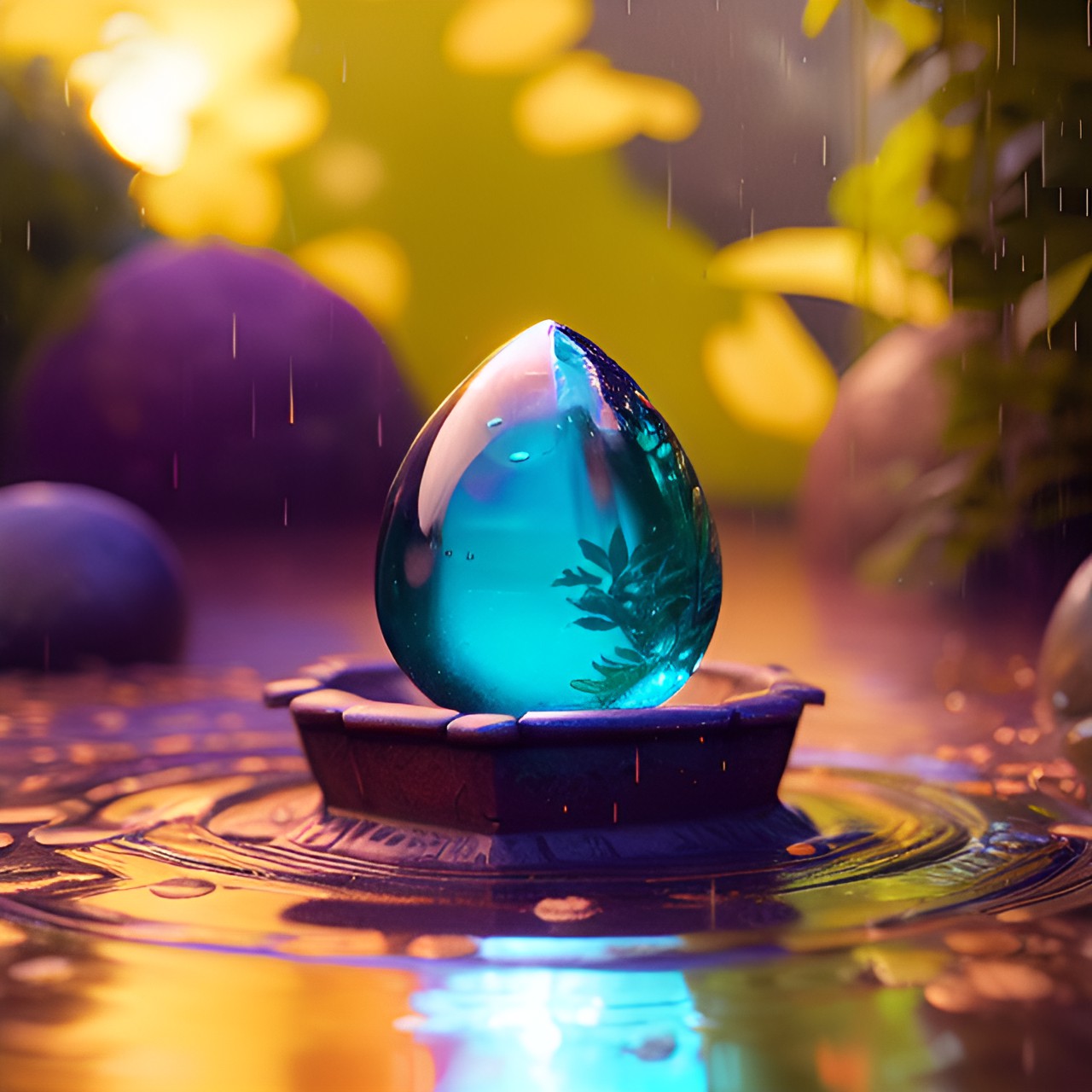 detailed raindrop. preview