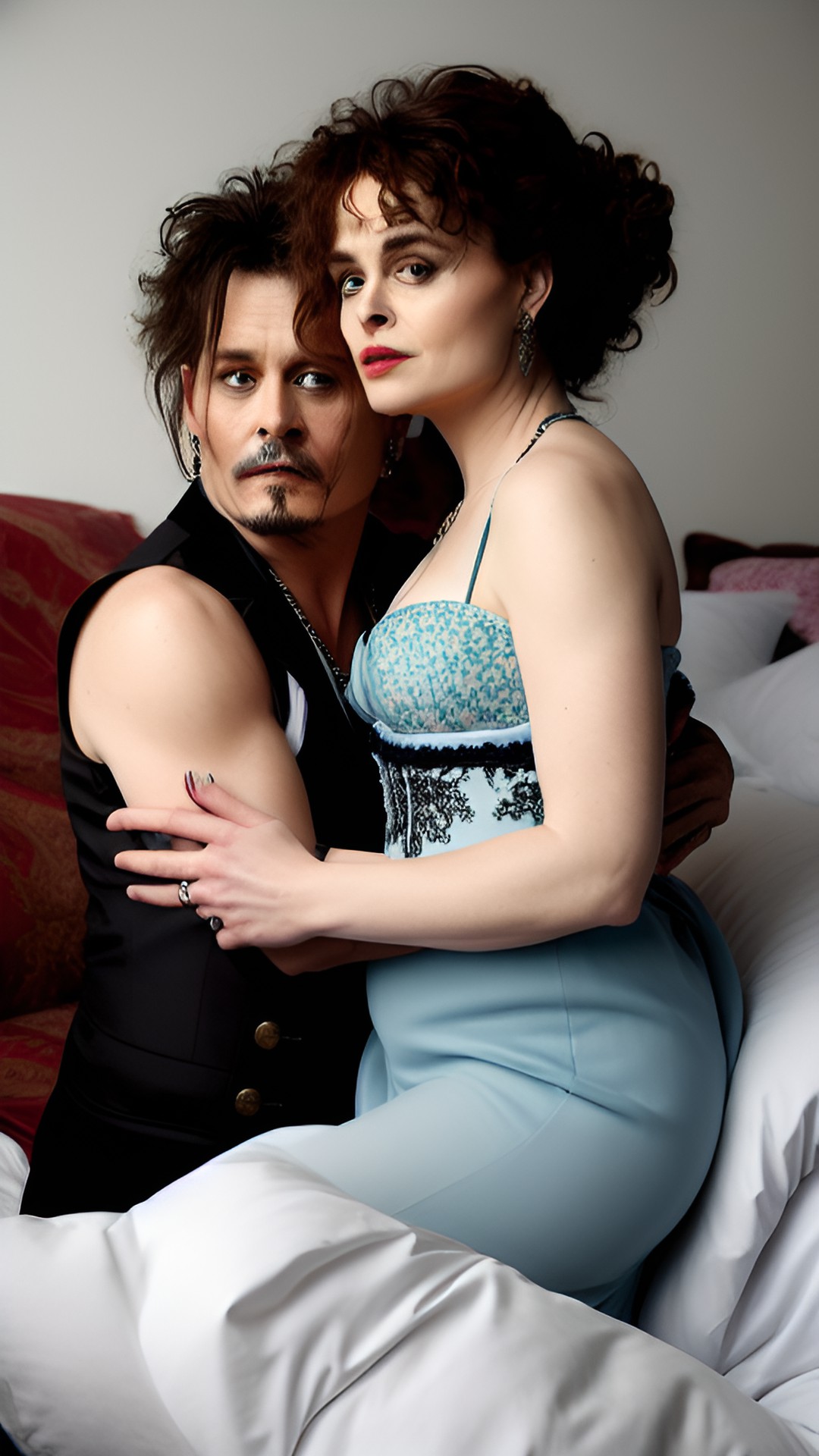 helena bonham carter with johnny depp in the bed preview