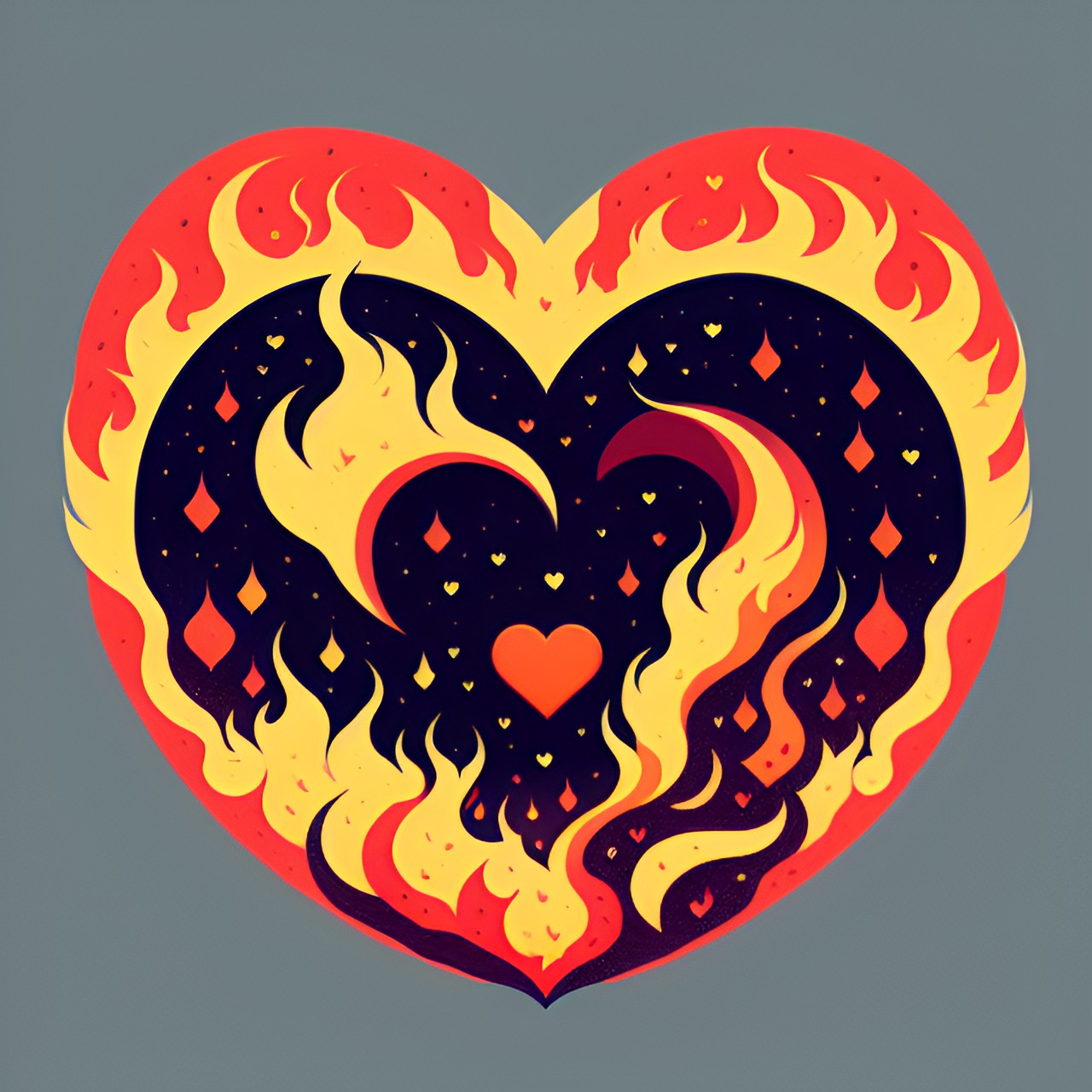 logo, heart on fire preview