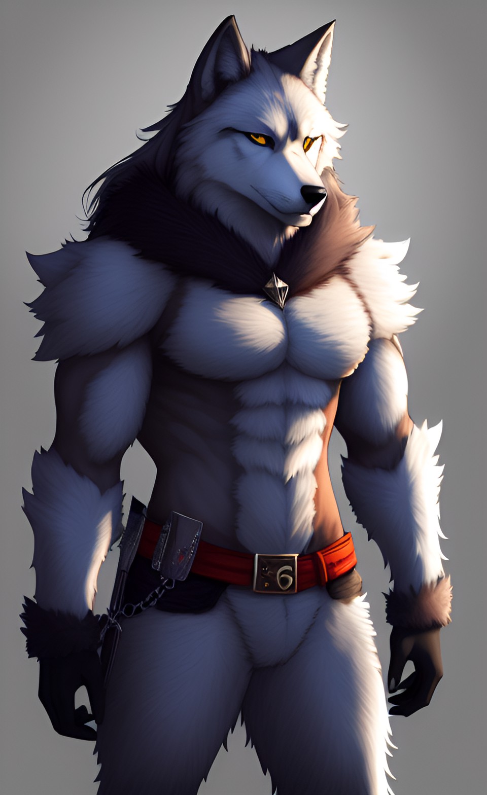 uploaded on e621 furry art anthro male wolf preview