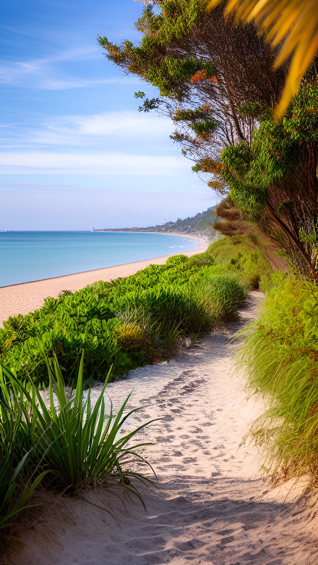 view of the footpath near the beach preview