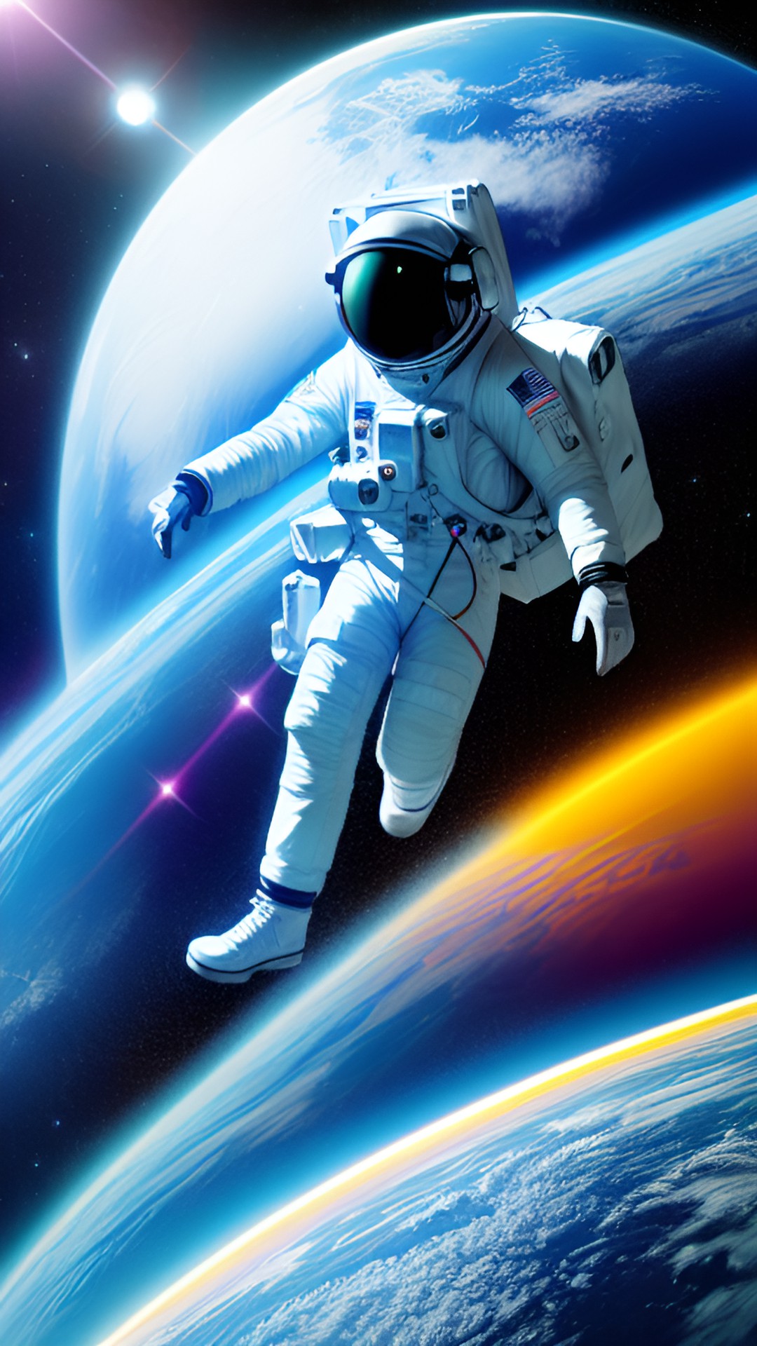 Space - futuristic space with￼ astronaut￼ preview