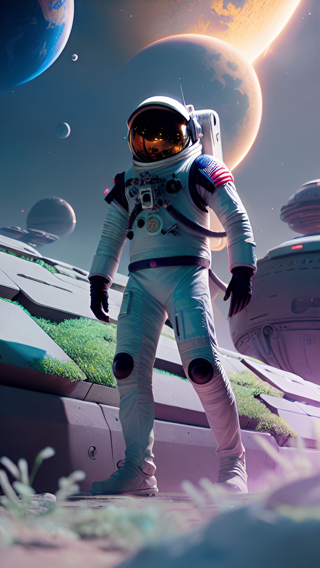 astronaut on an alien planet preview