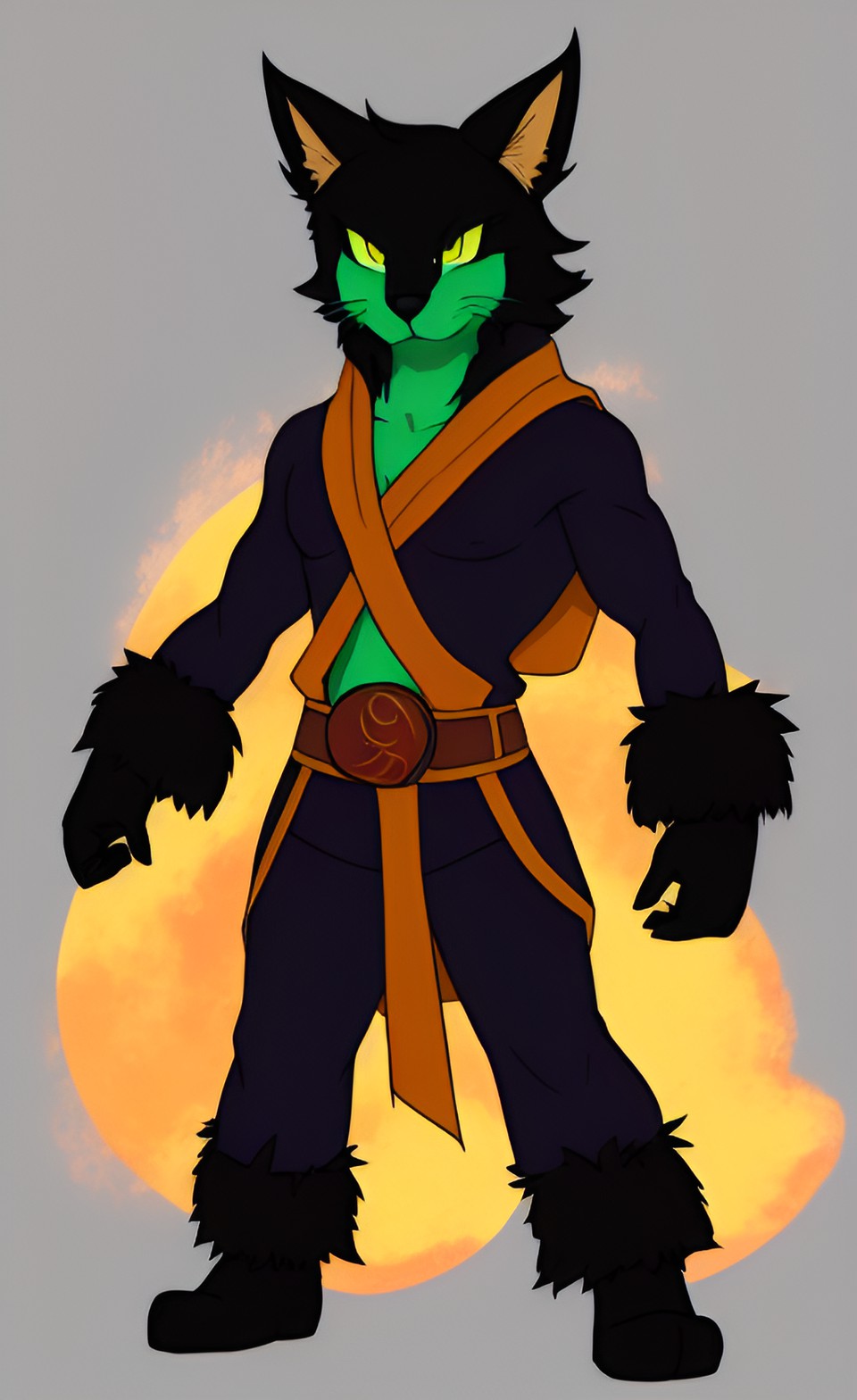 uploaded on e621 furry art anthro male earthbender preview