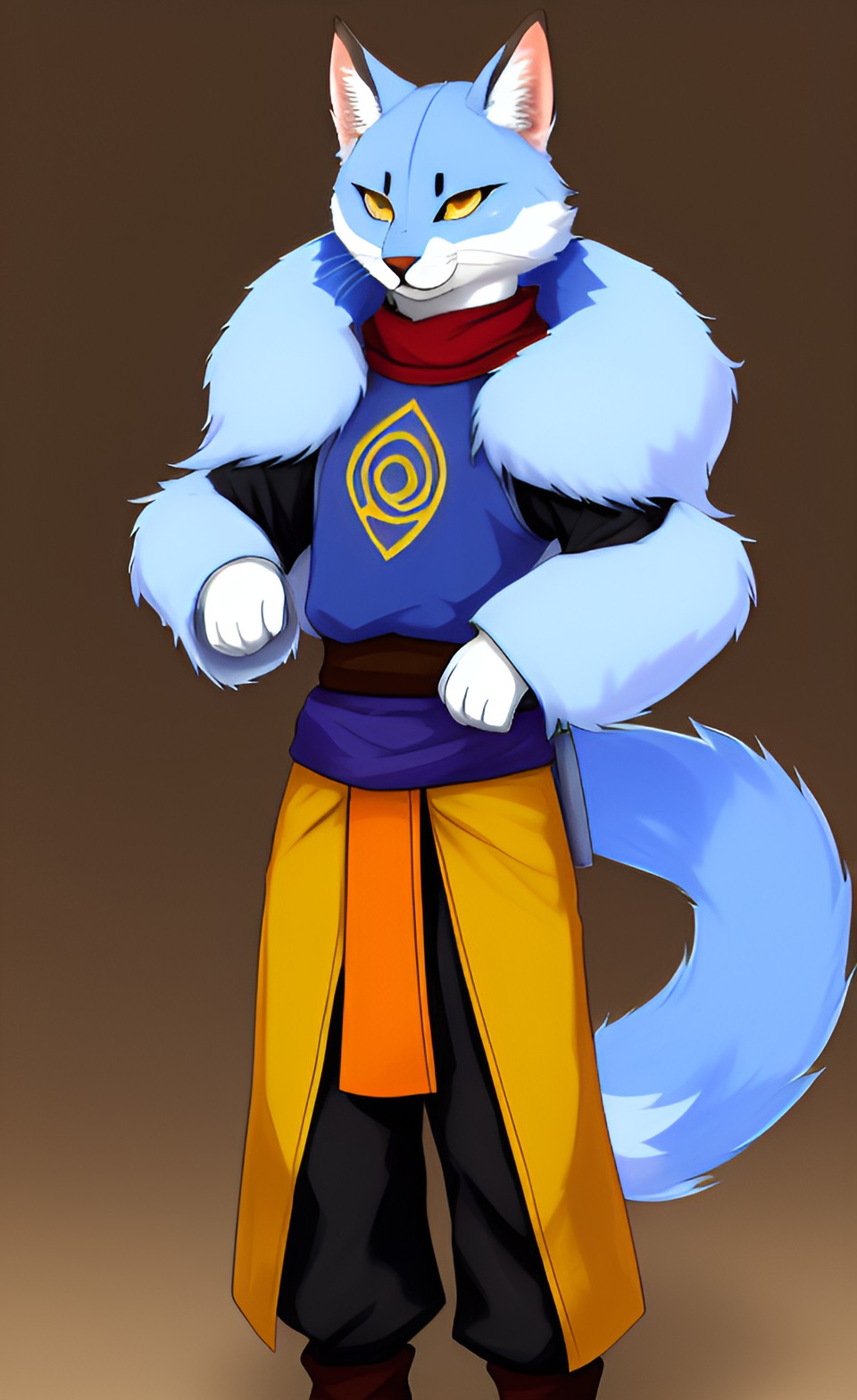 uploaded on e621 furry art anthro male airbender preview