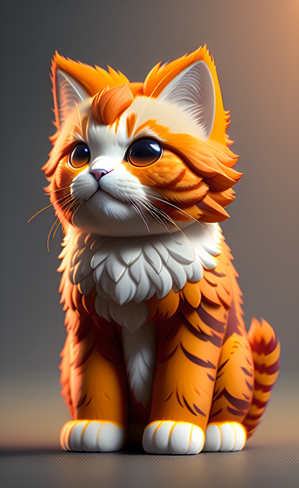 cat - a fluffy ginger cat preview