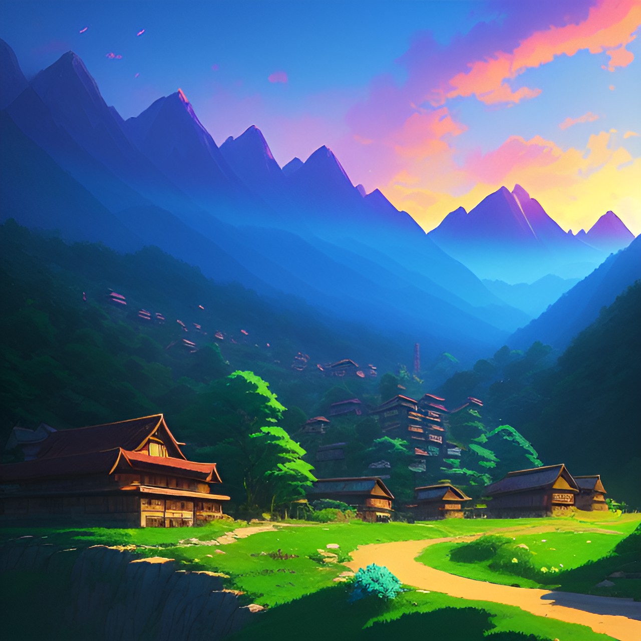 hidden village in the mountains preview