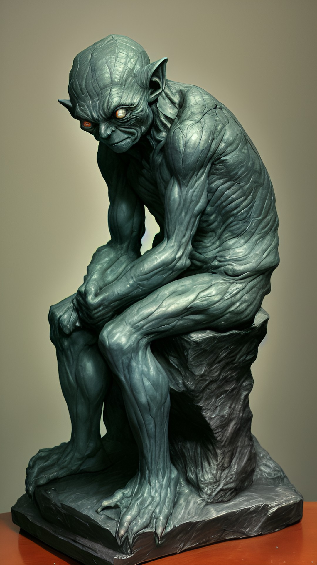 Gollum Rodin - gollum. position du penseur de rodin preview