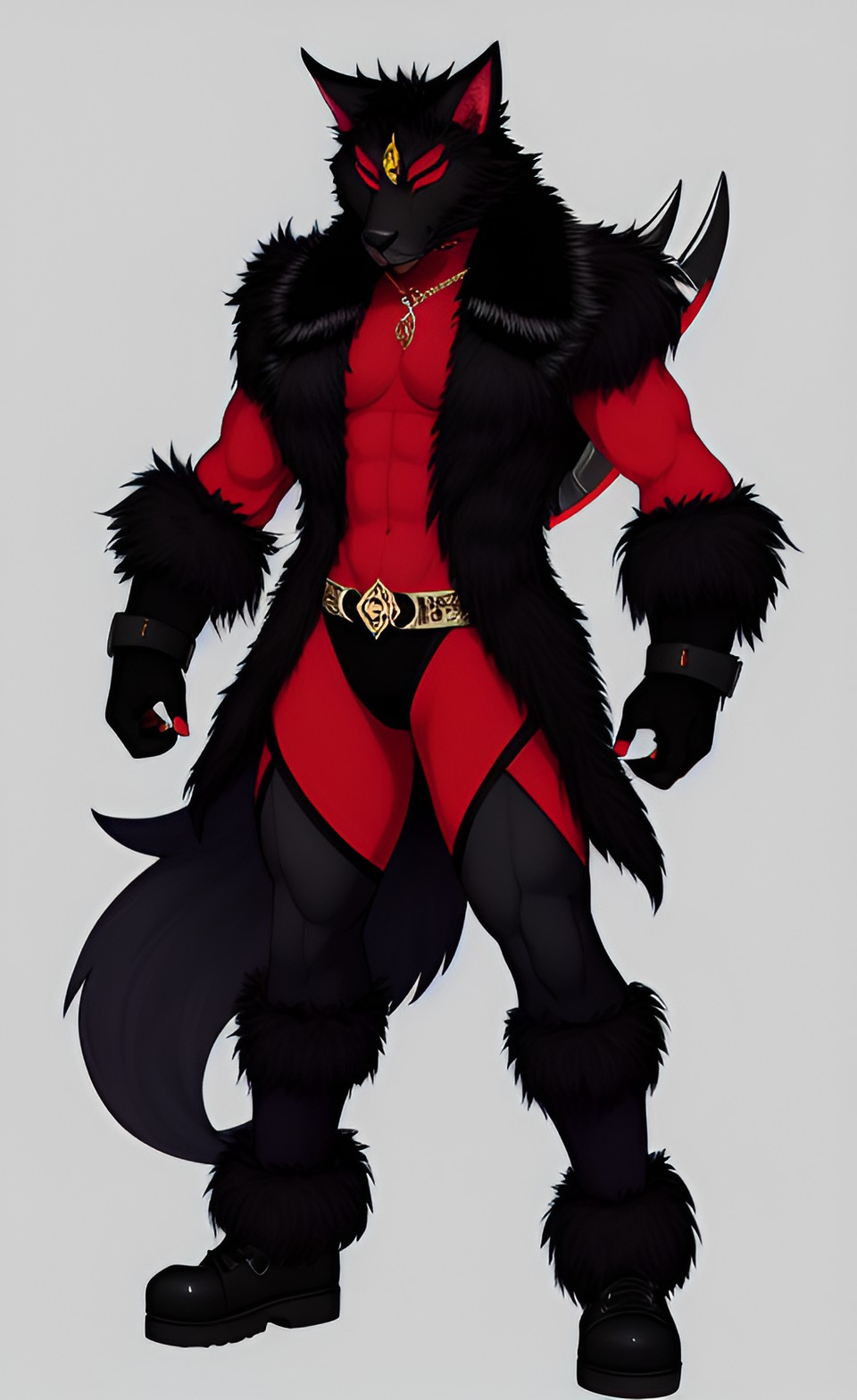 uploaded on e621 furry art anthro male asmodeus preview