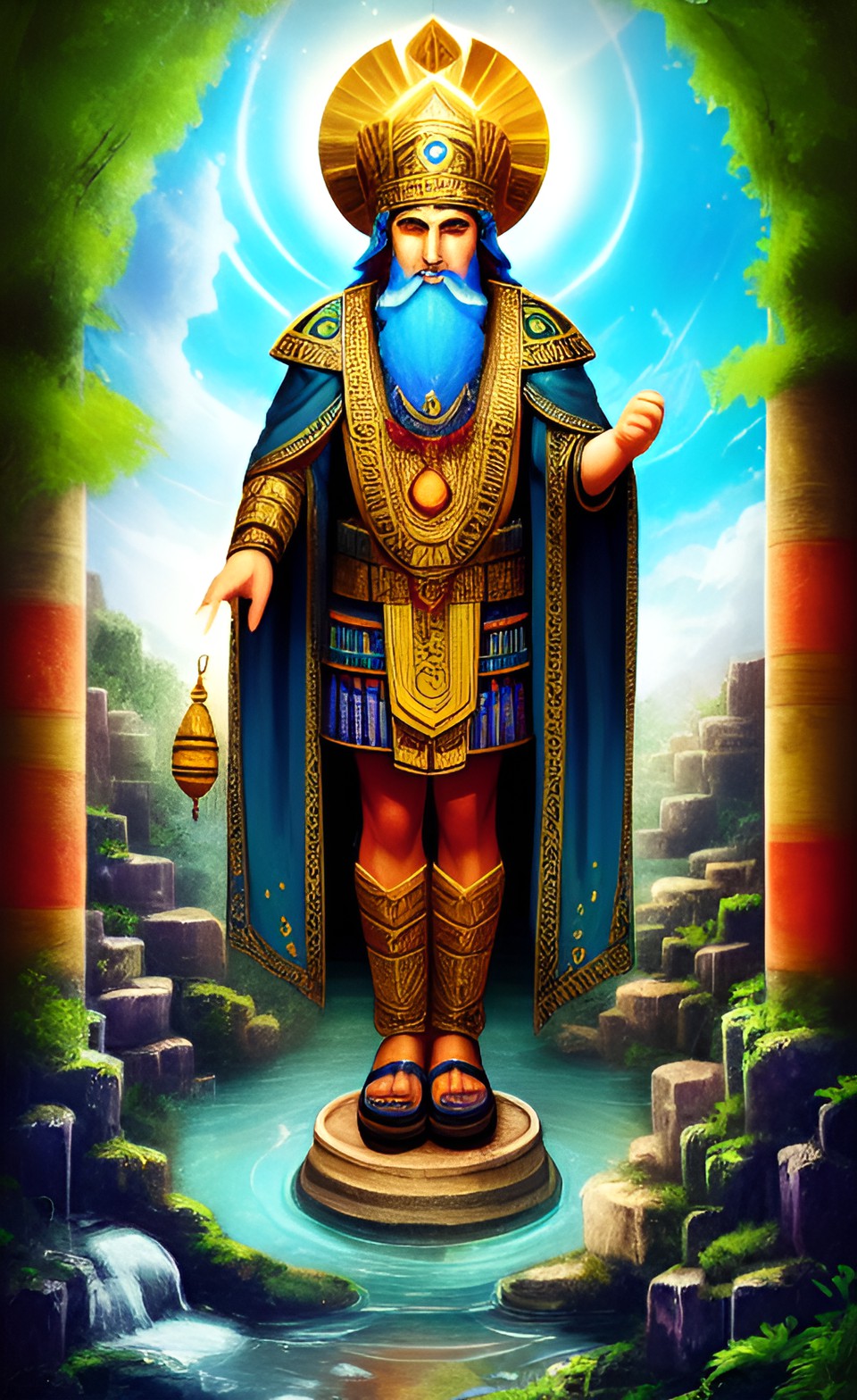 Enki - shumerian god of wisdom and underground waters preview