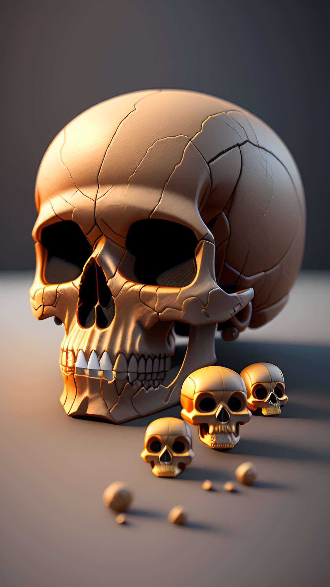 human skull, 3 d preview