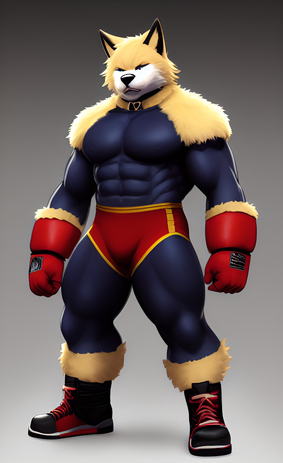 uploaded on e621 furry art anthro male wrestler preview