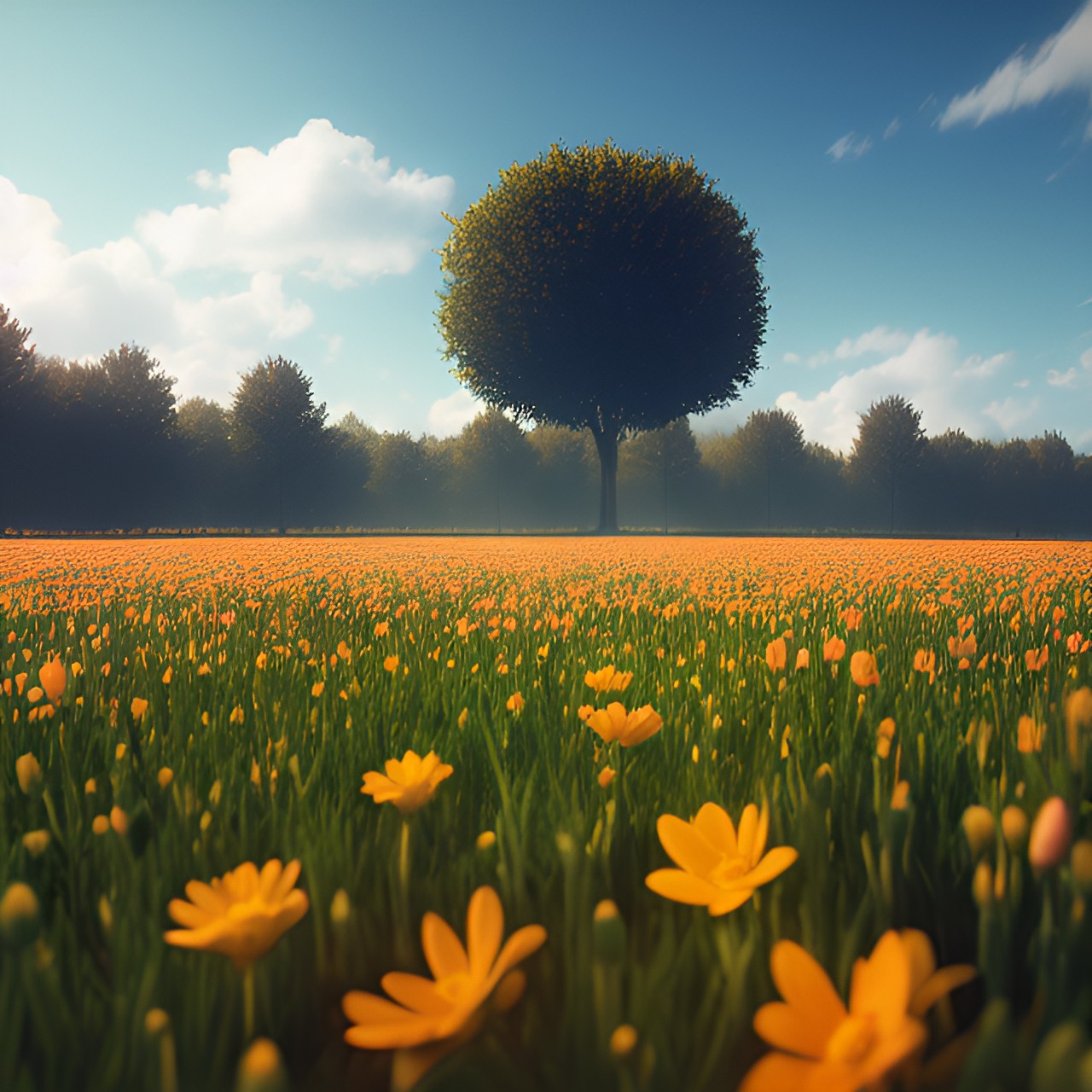 field of flowers preview