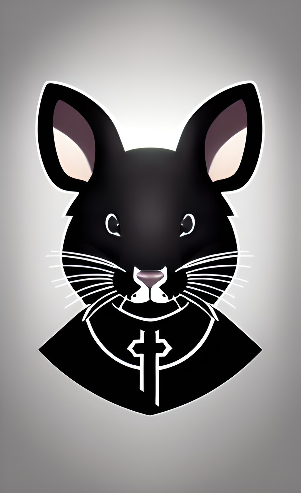 simple icon, outline, rat, artistic, pious, late night preview