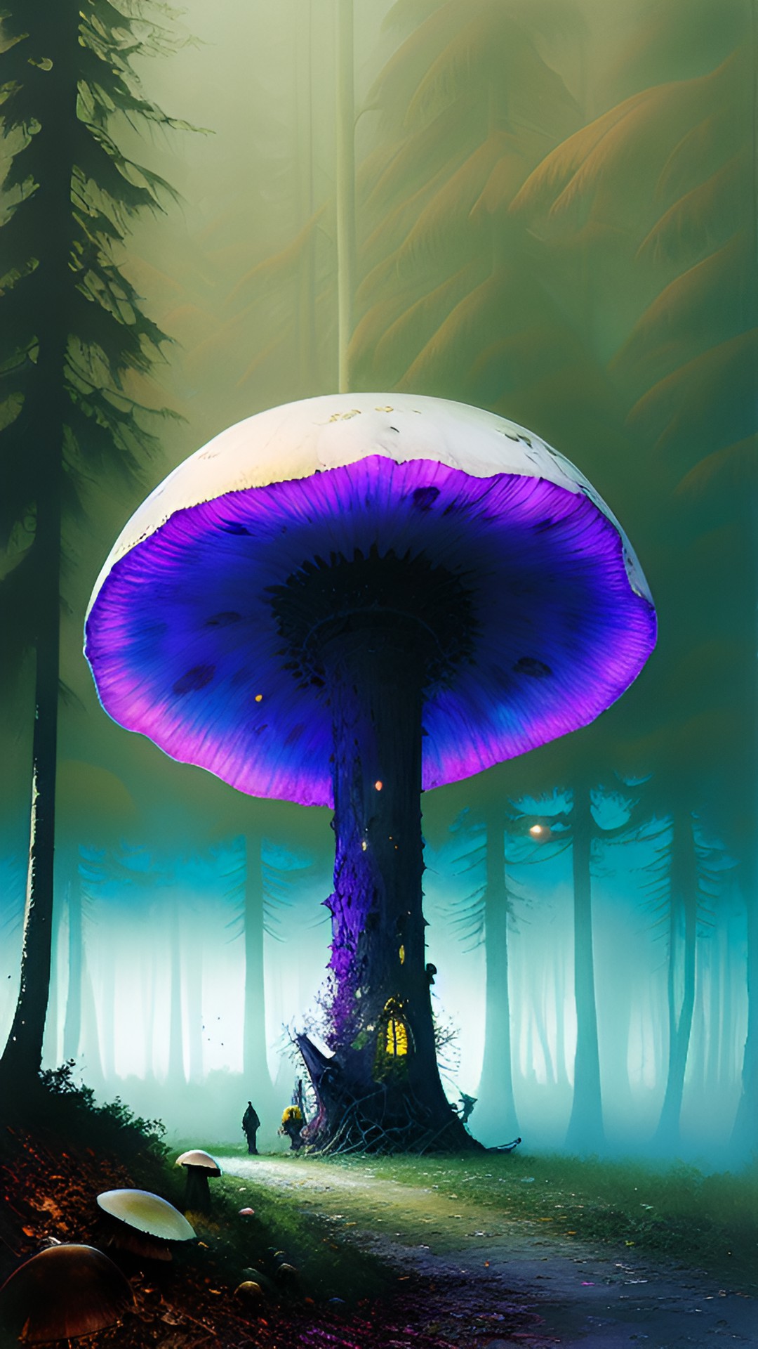 giant mushroom on another planet preview