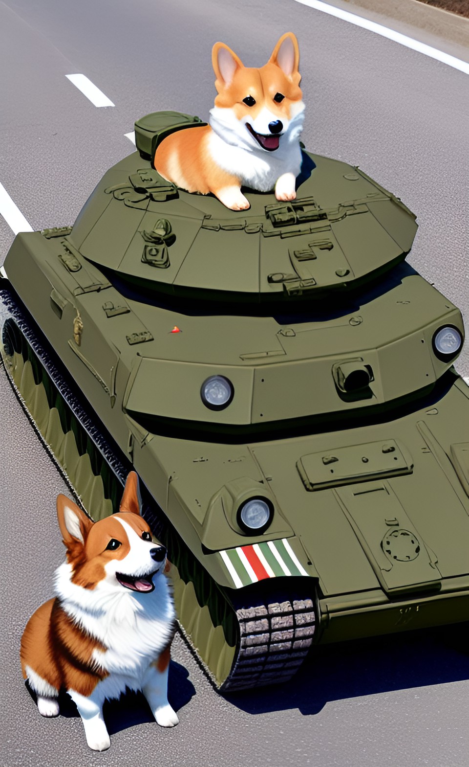 Coronation - corgi tank preview