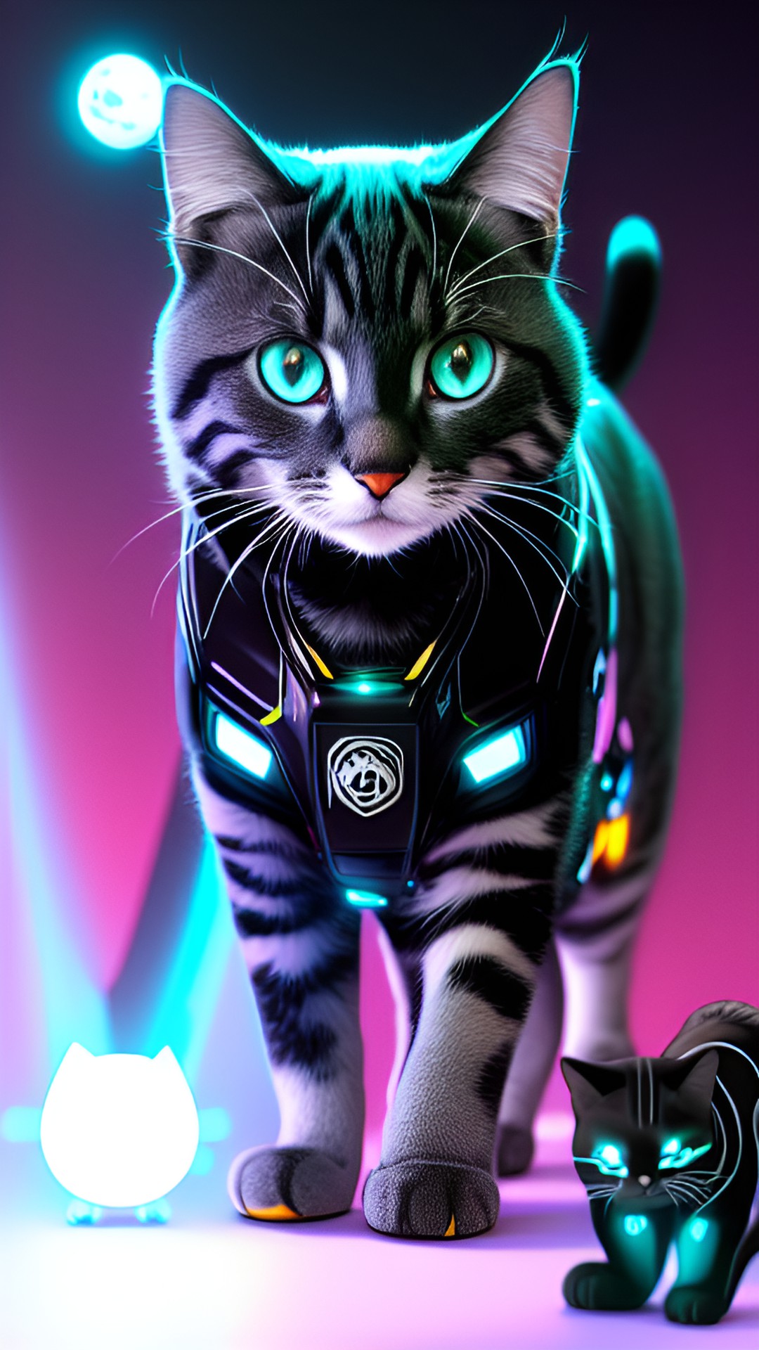 kitty, cat, nanotechnology, cyborg preview