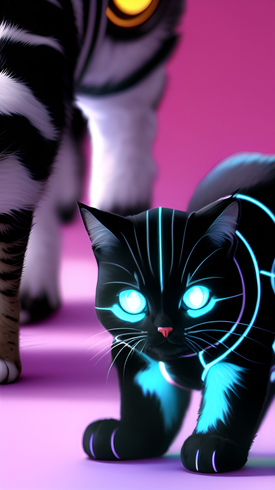 kitty, cat, nanotechnology, cyborg preview