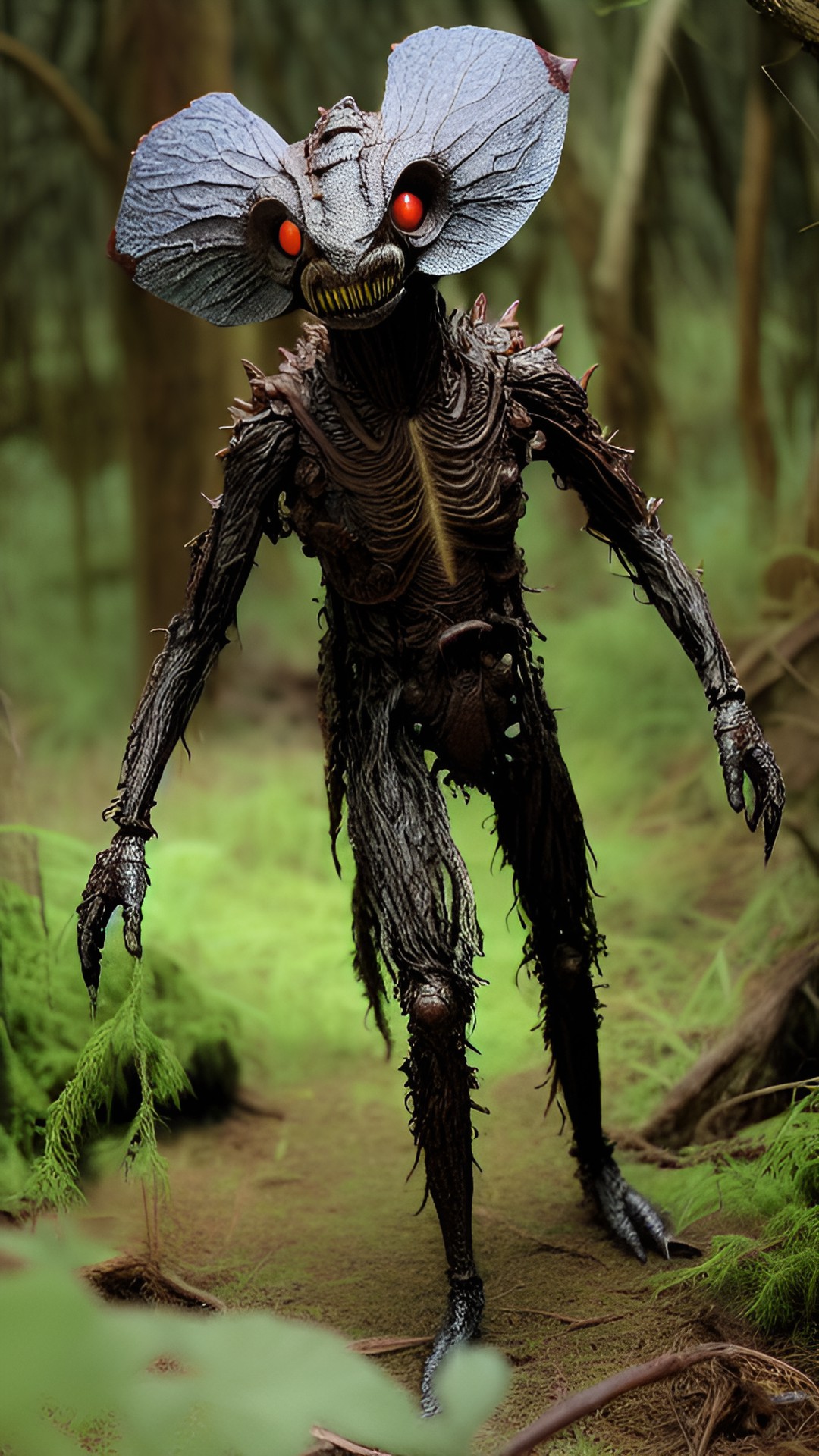 mutated humanoid fungi creature; swamp; horrifying; creepy preview