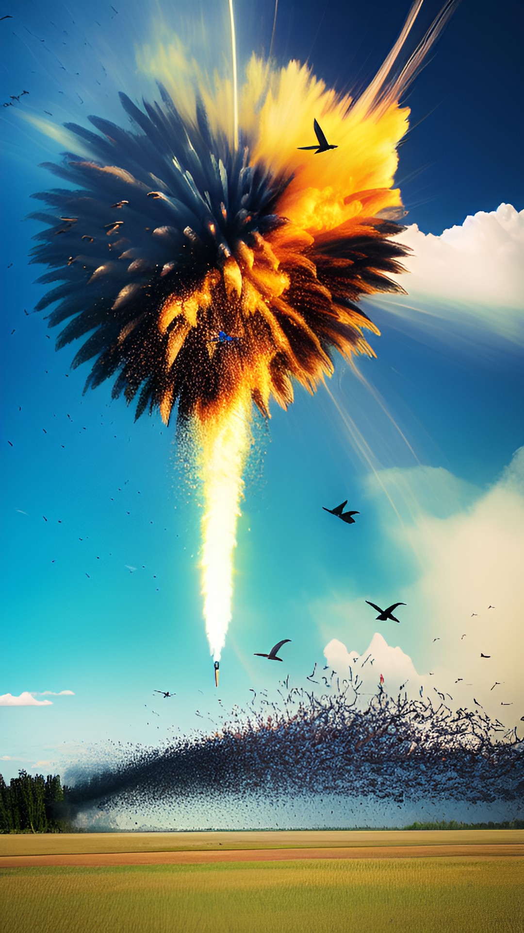 bird explosion preview