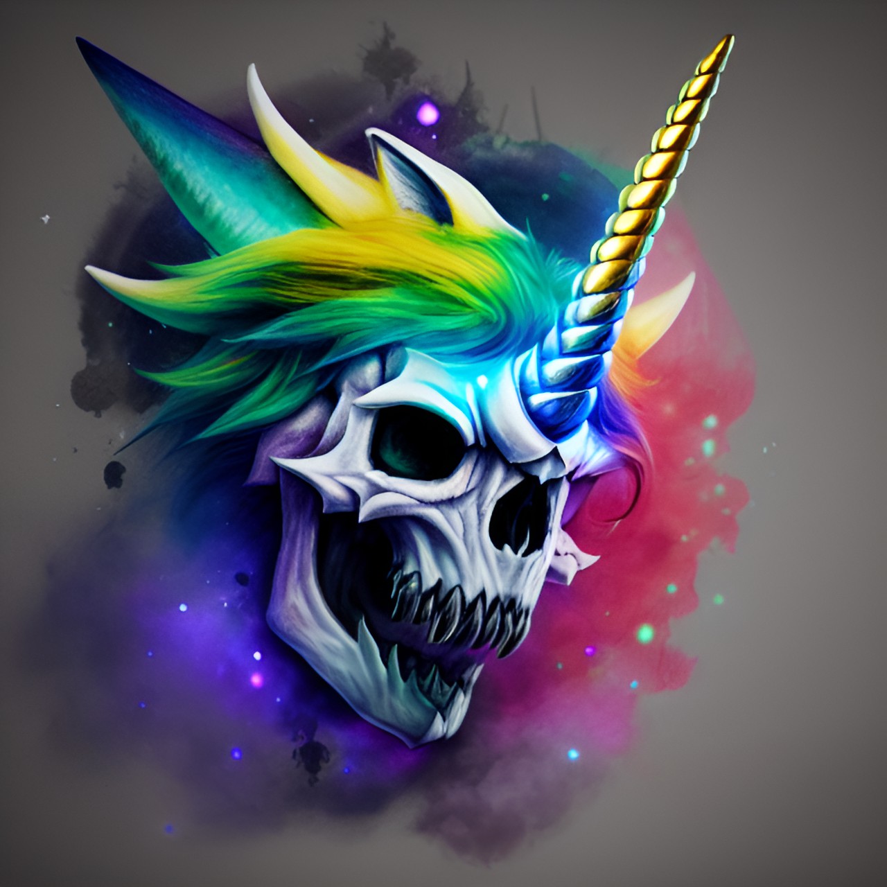 unicorn dragon skull preview