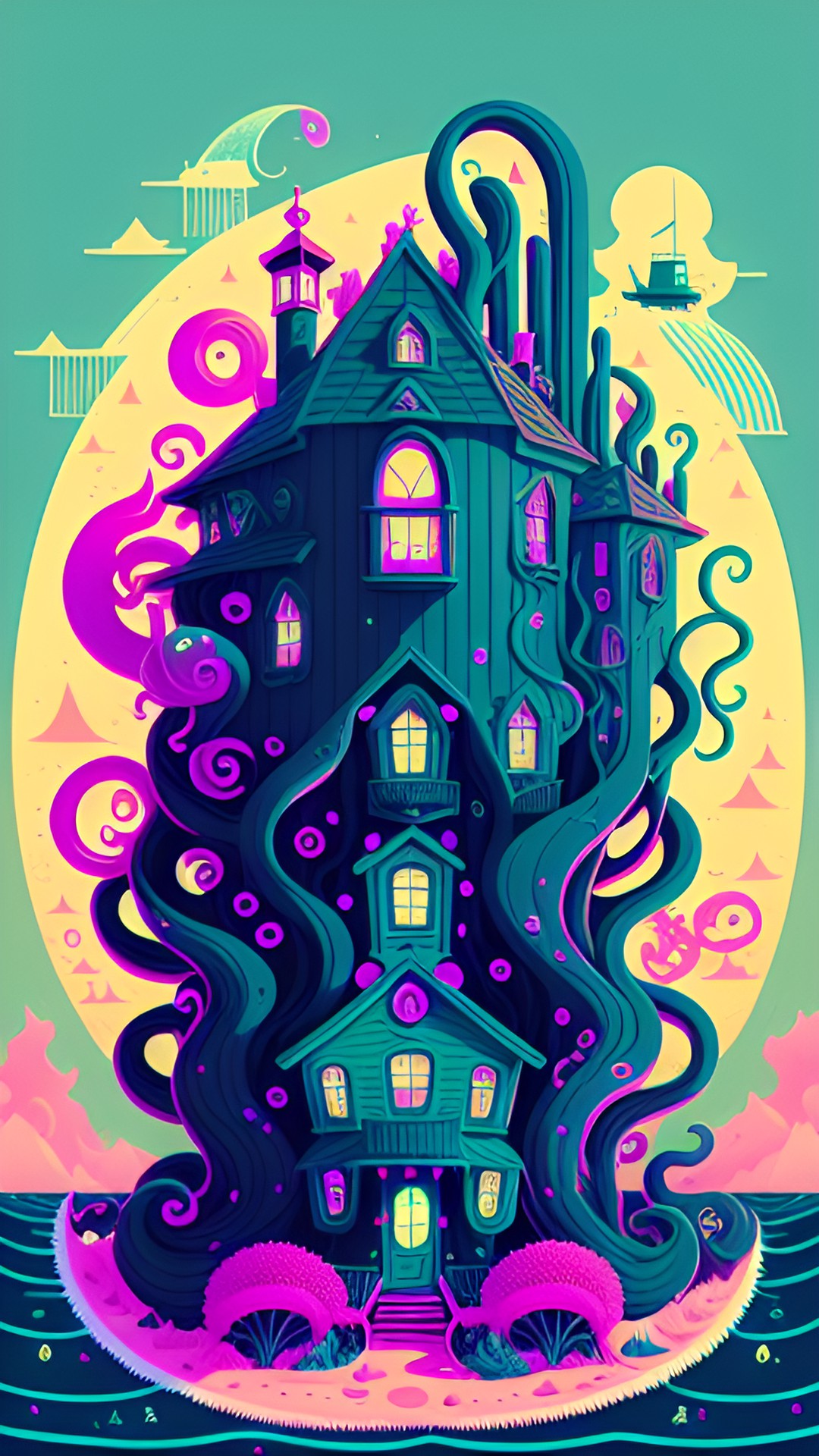 barbie's lovecraftian innsmouth beach nightmare house full of eldritch horrors and tentacle monsters preview