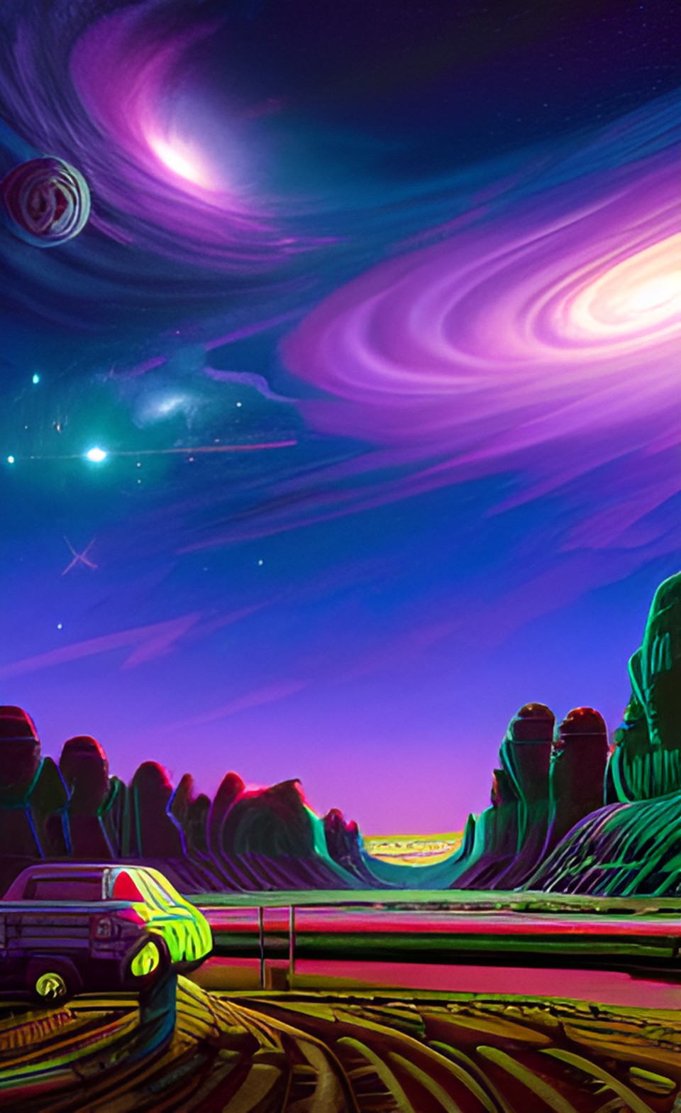 comic - the full milky way galaxy in space stars preview