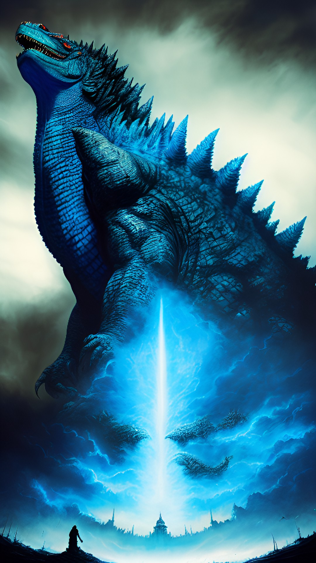 GODZILLA - blue godzilla scary preview