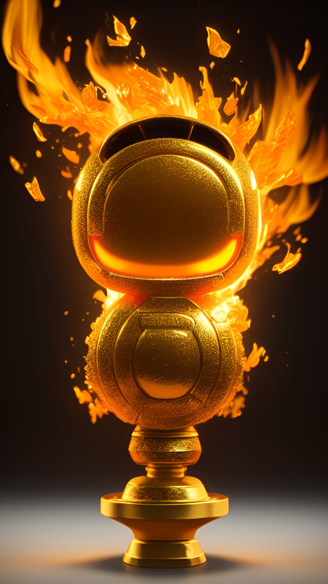 Fire trophy - golden fire preview