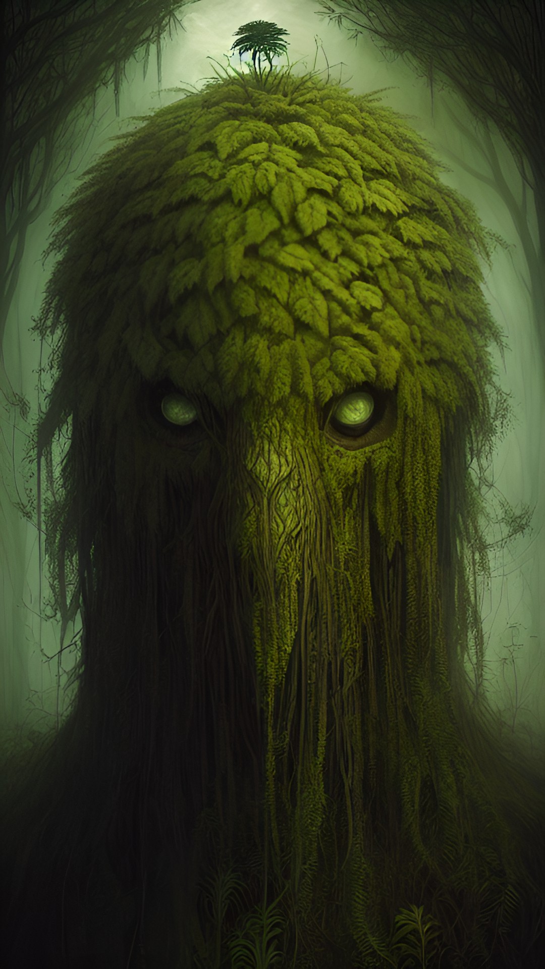 Swamp Lurker - creepy monster made of plants preview