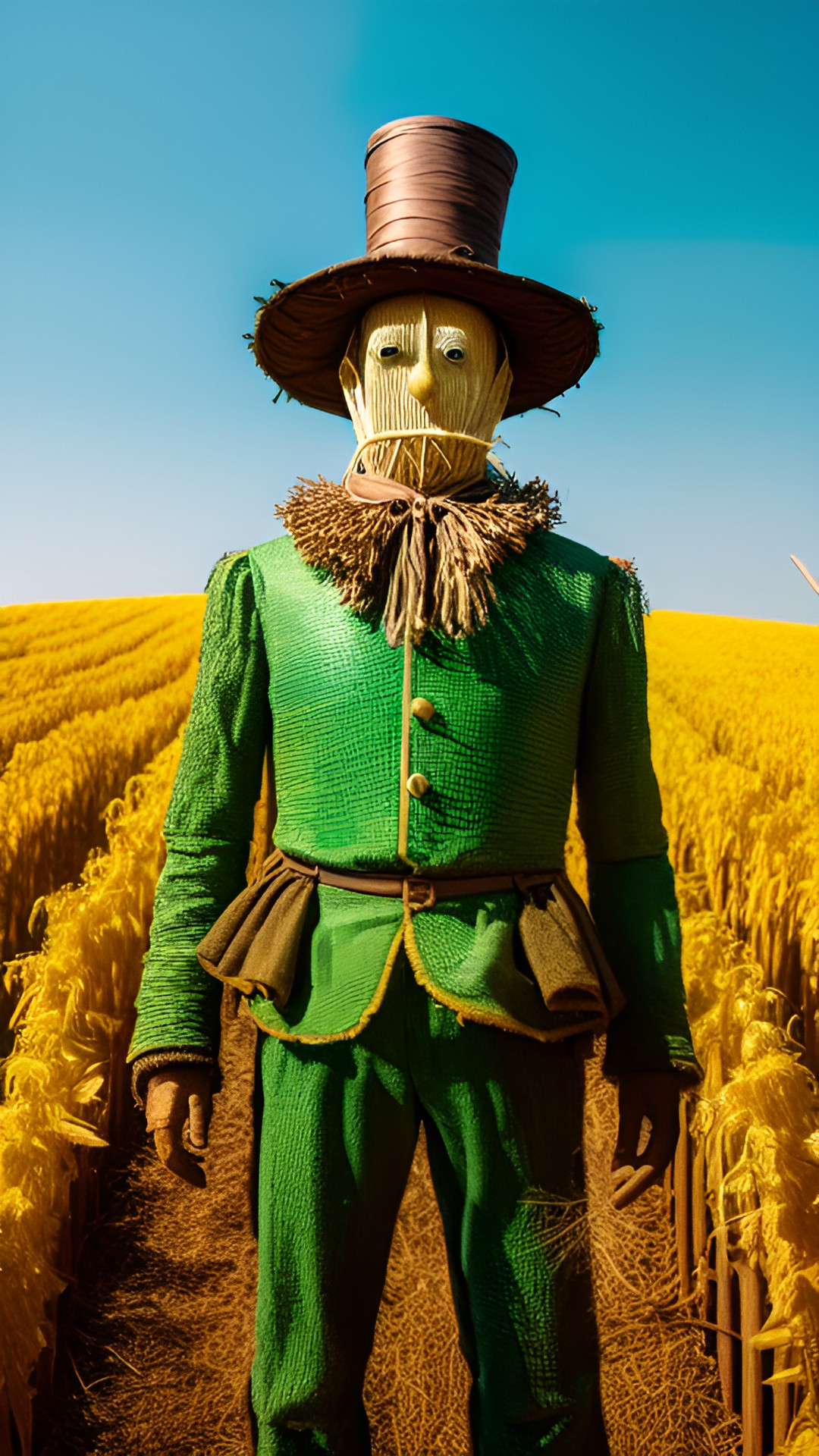 The Straw Empire - the straw man of oz. 3d. 18k definition. hyper realistic and defined. cinematic quality. closeup. preview