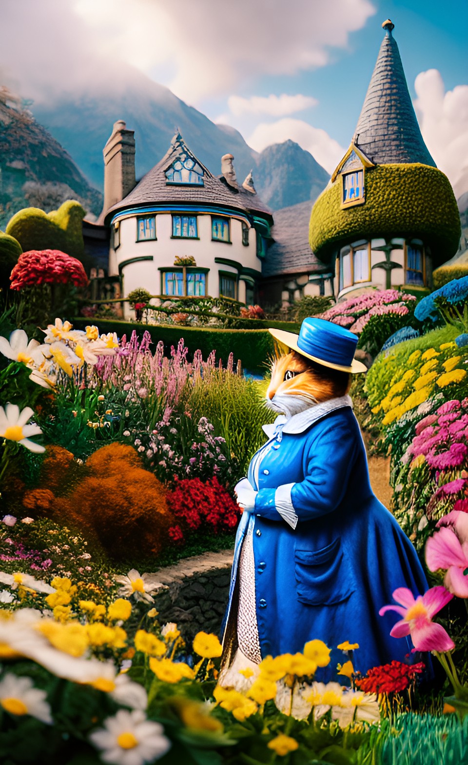 beatrix potter's world in the style of salvador dalĂ preview