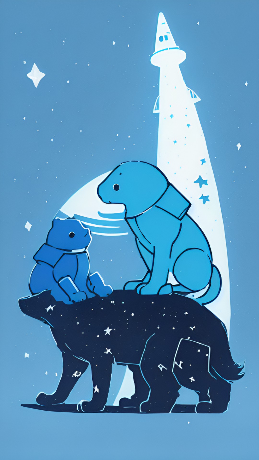 powder blue space buddies preview