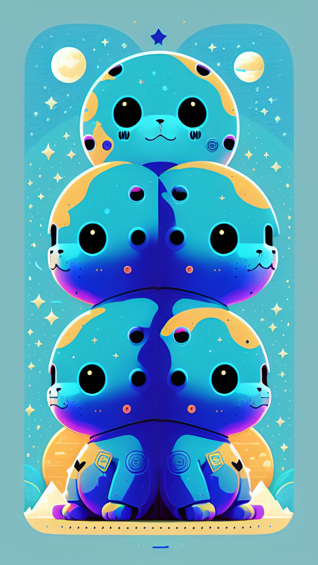 powder blue space buddies preview