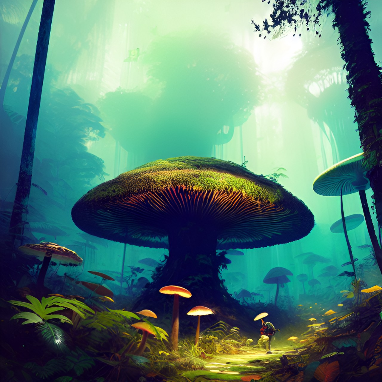 mushrooms in the jungle preview