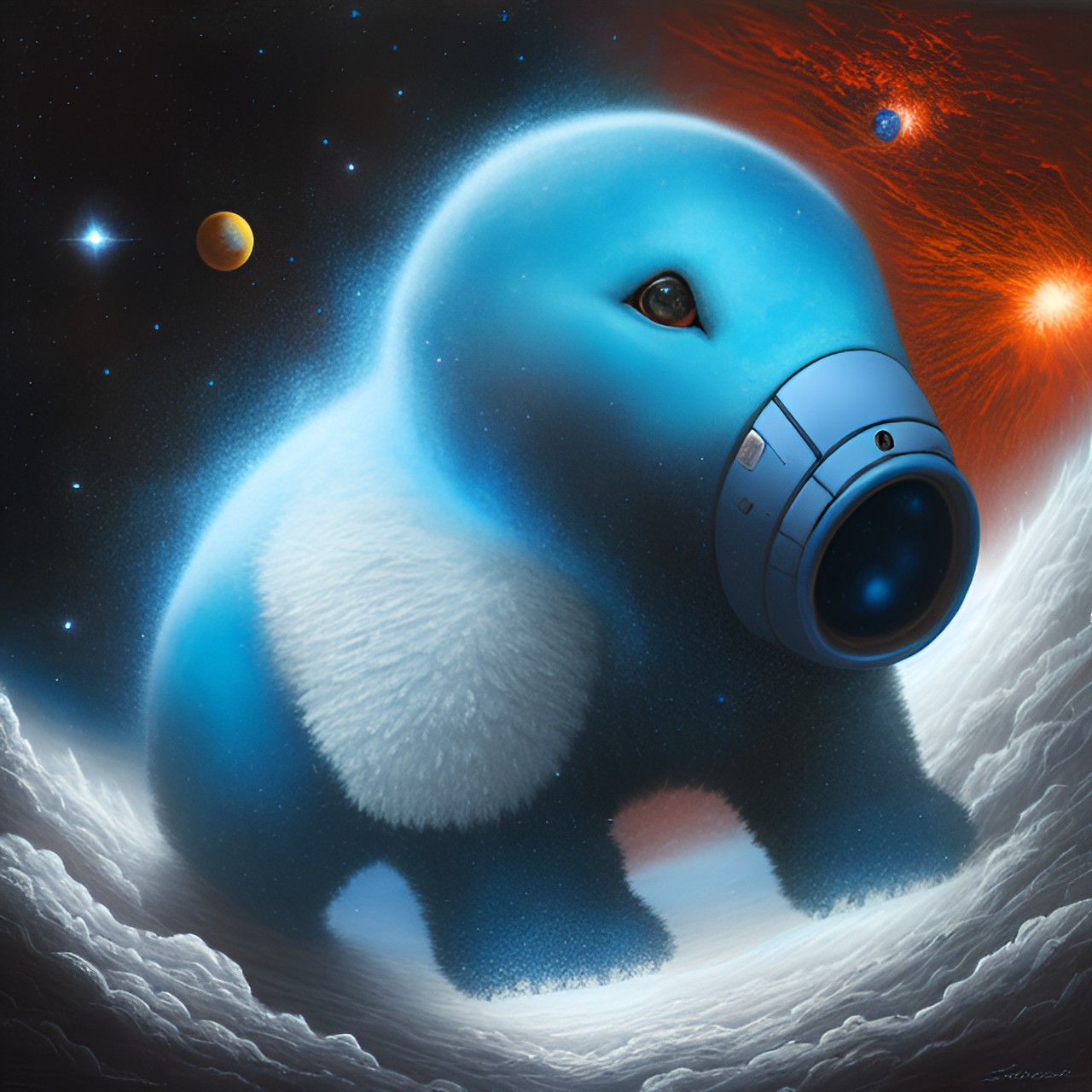 powder blue space buddies preview