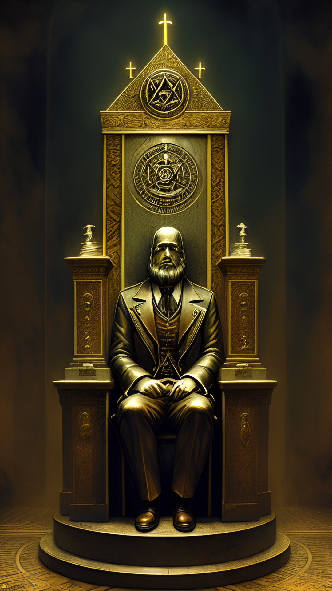 free mason statue preview