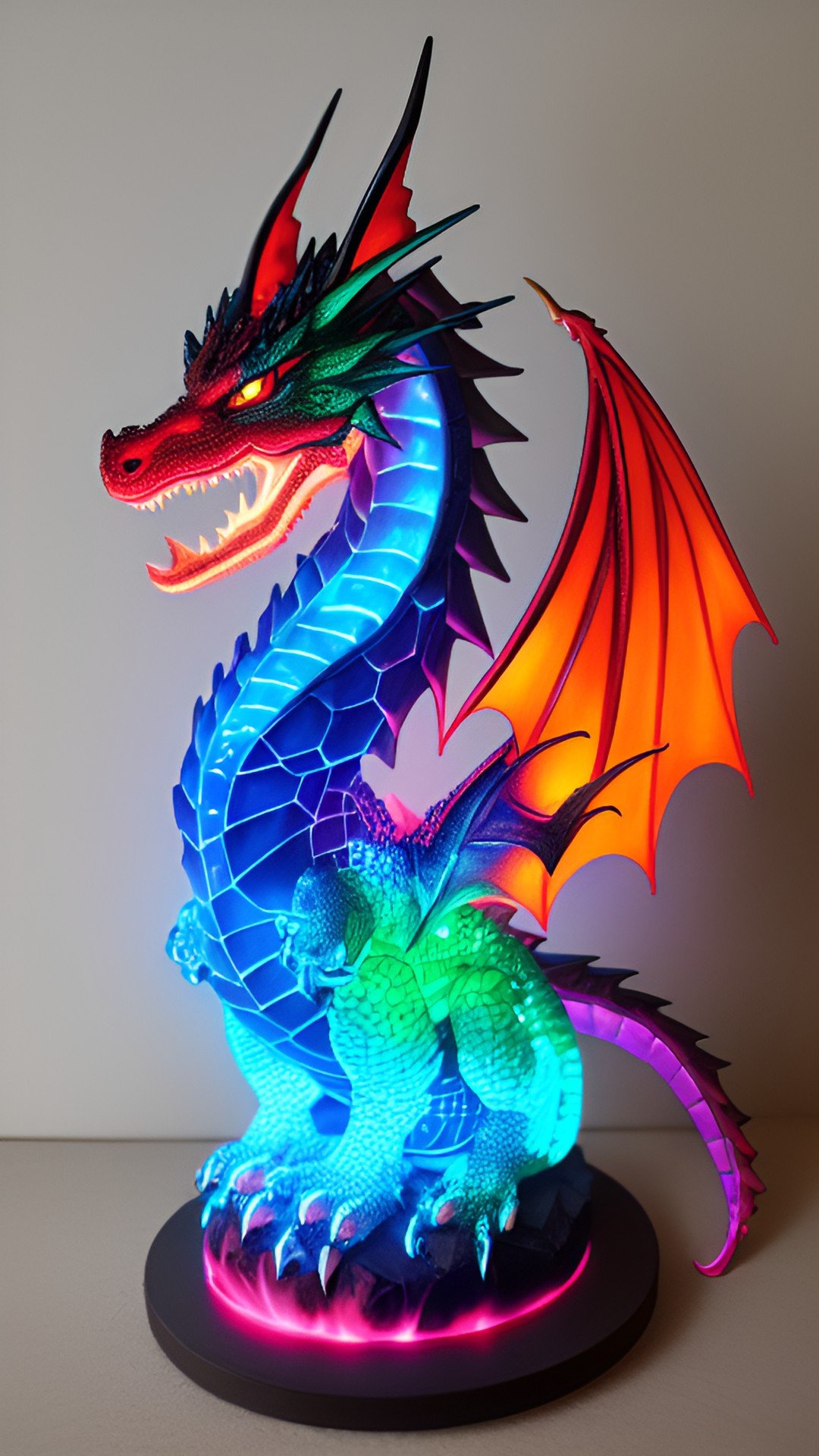 Fire Breath Dragon - fire breathing dragon fully enflamed. bright colors preview