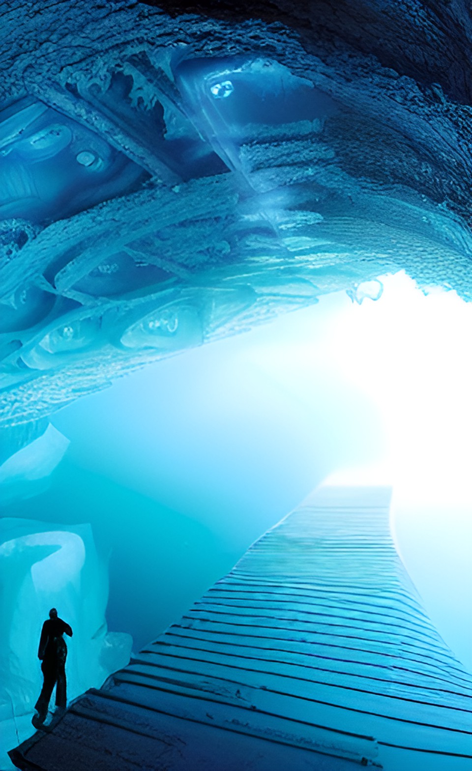 underwater ice cave preview