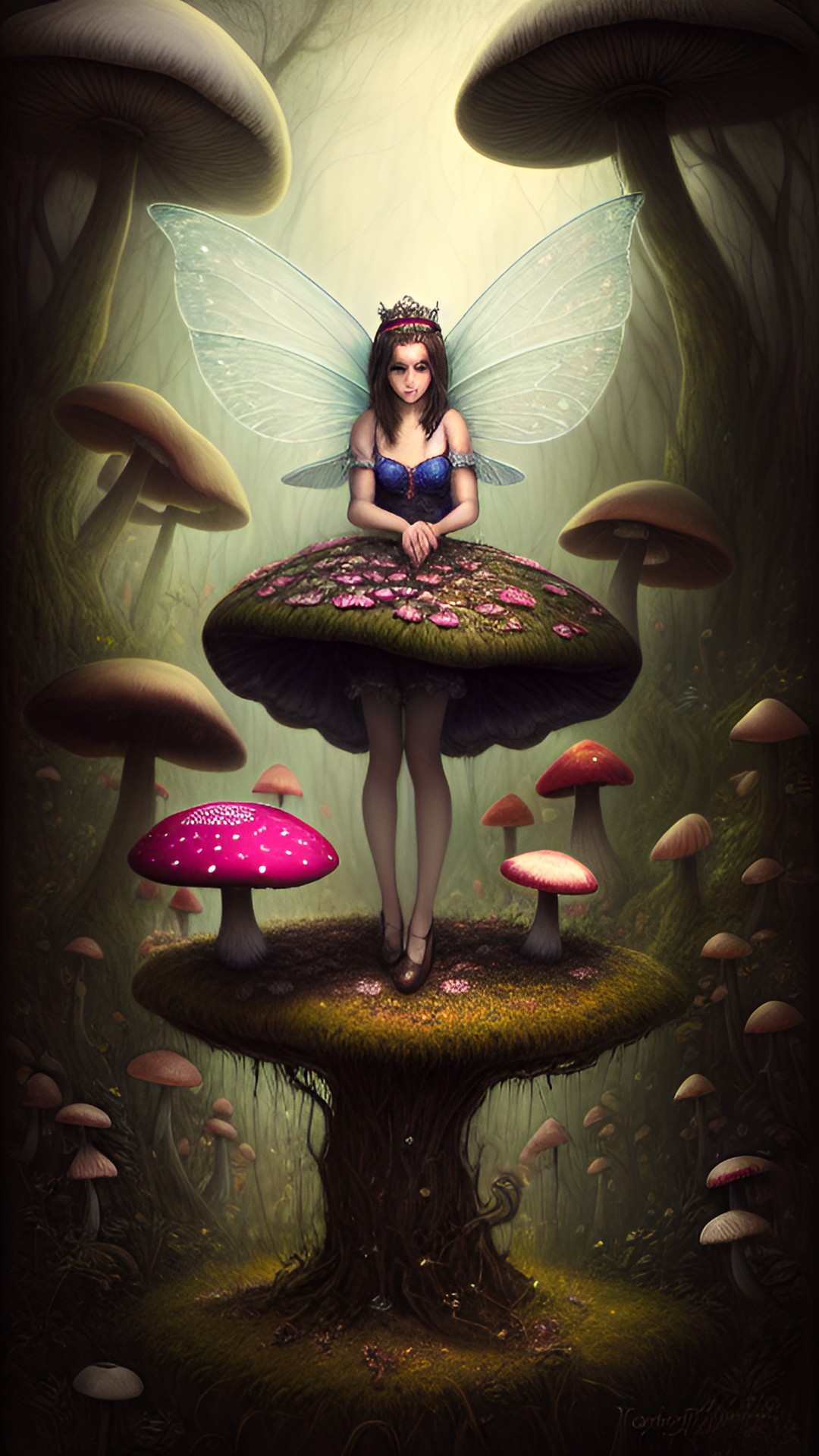 mushroom fairy with gossamer wings preview