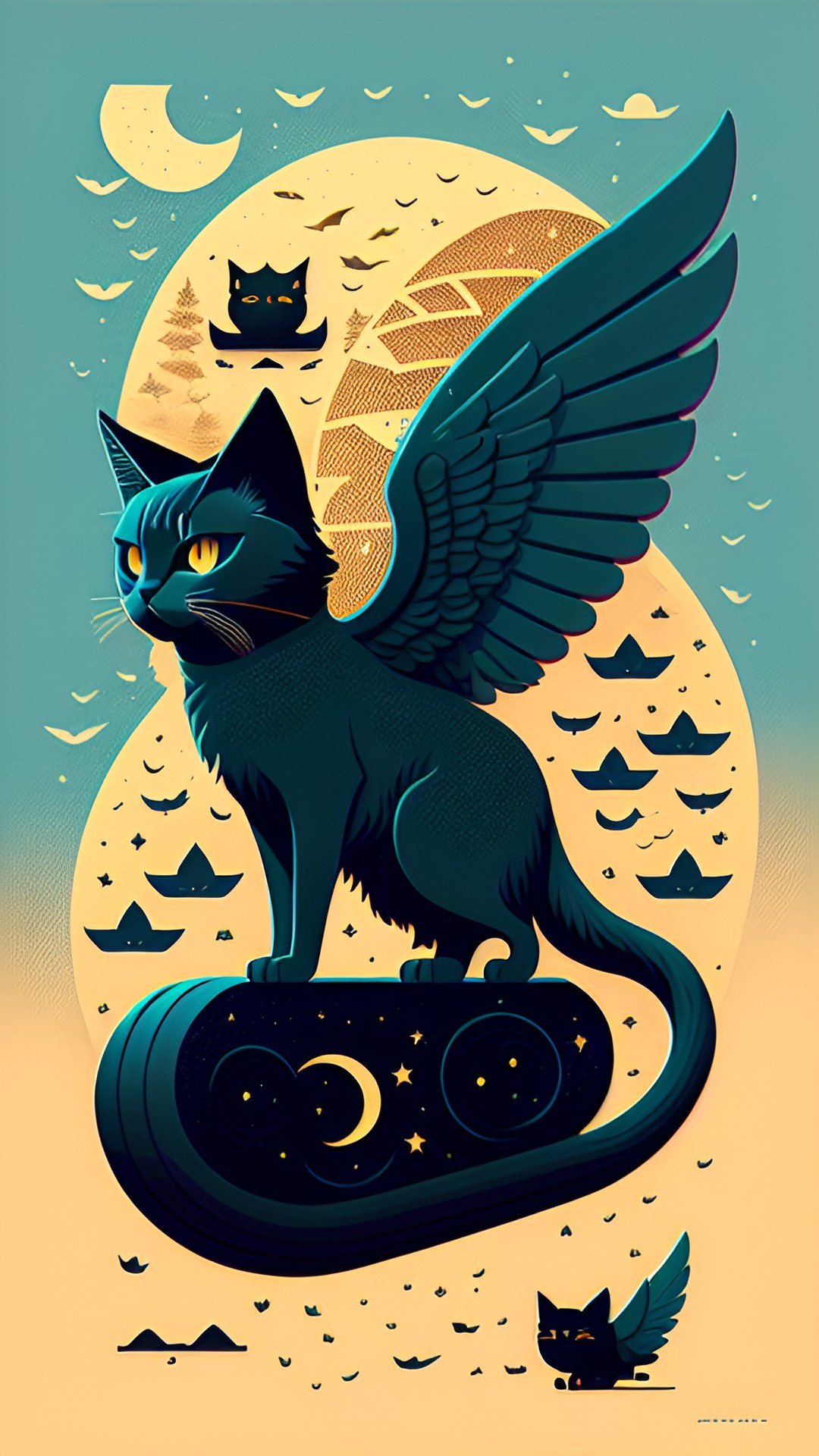 winged cat preview