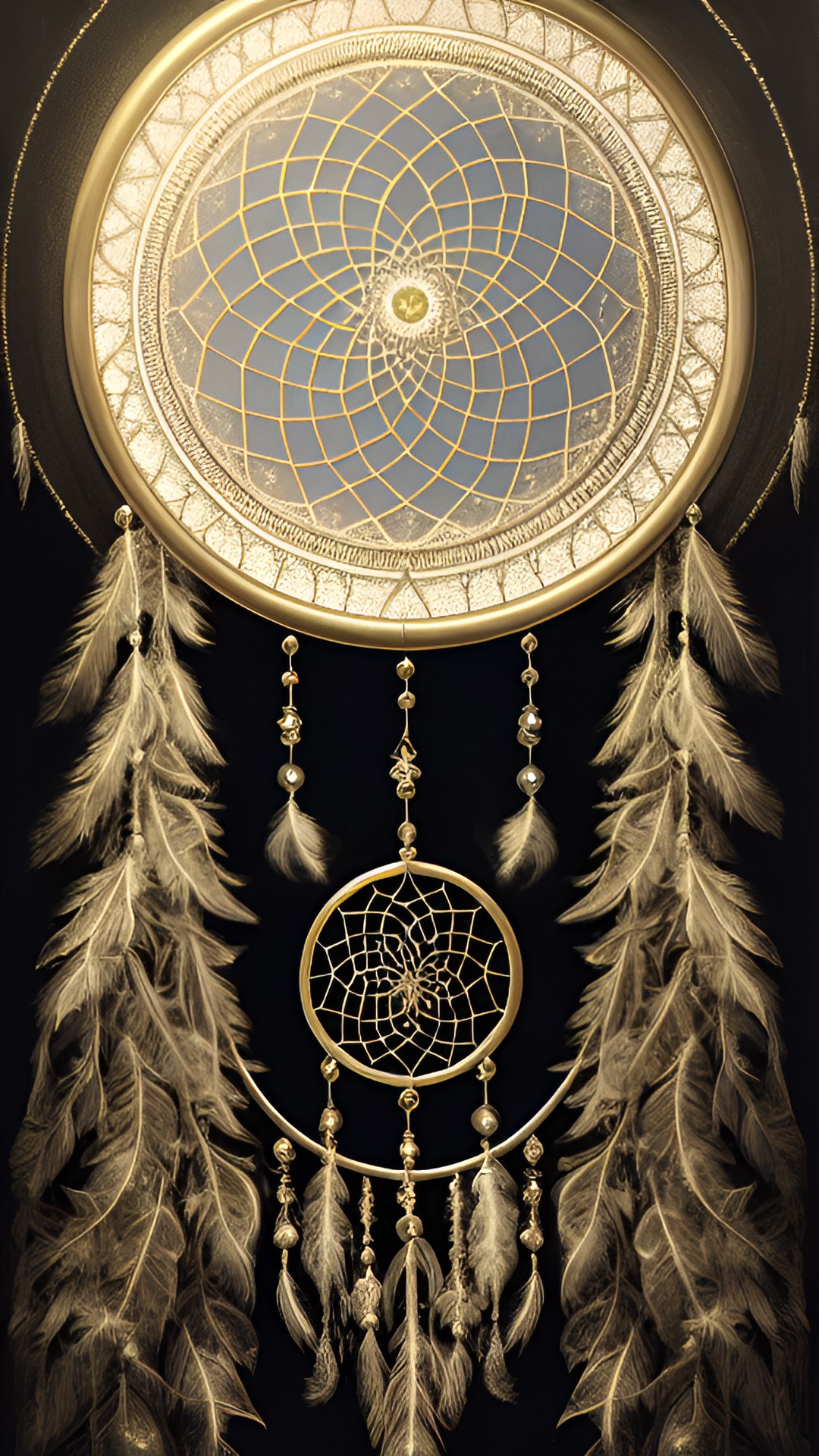 silver and gold dreamcatcher preview