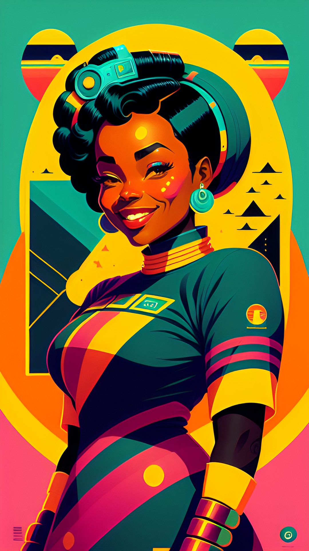 futuristic kenyan woman smiling preview