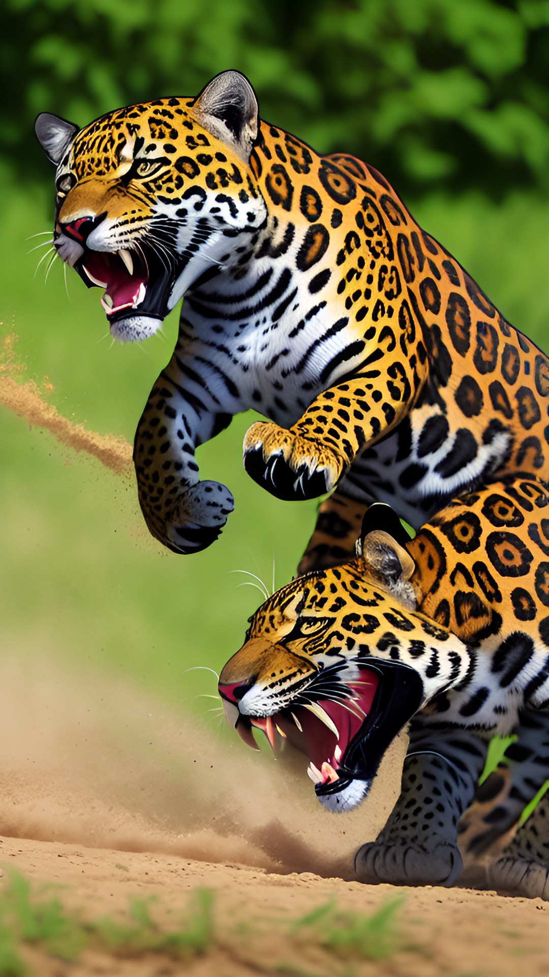 jaguar attacking. preview