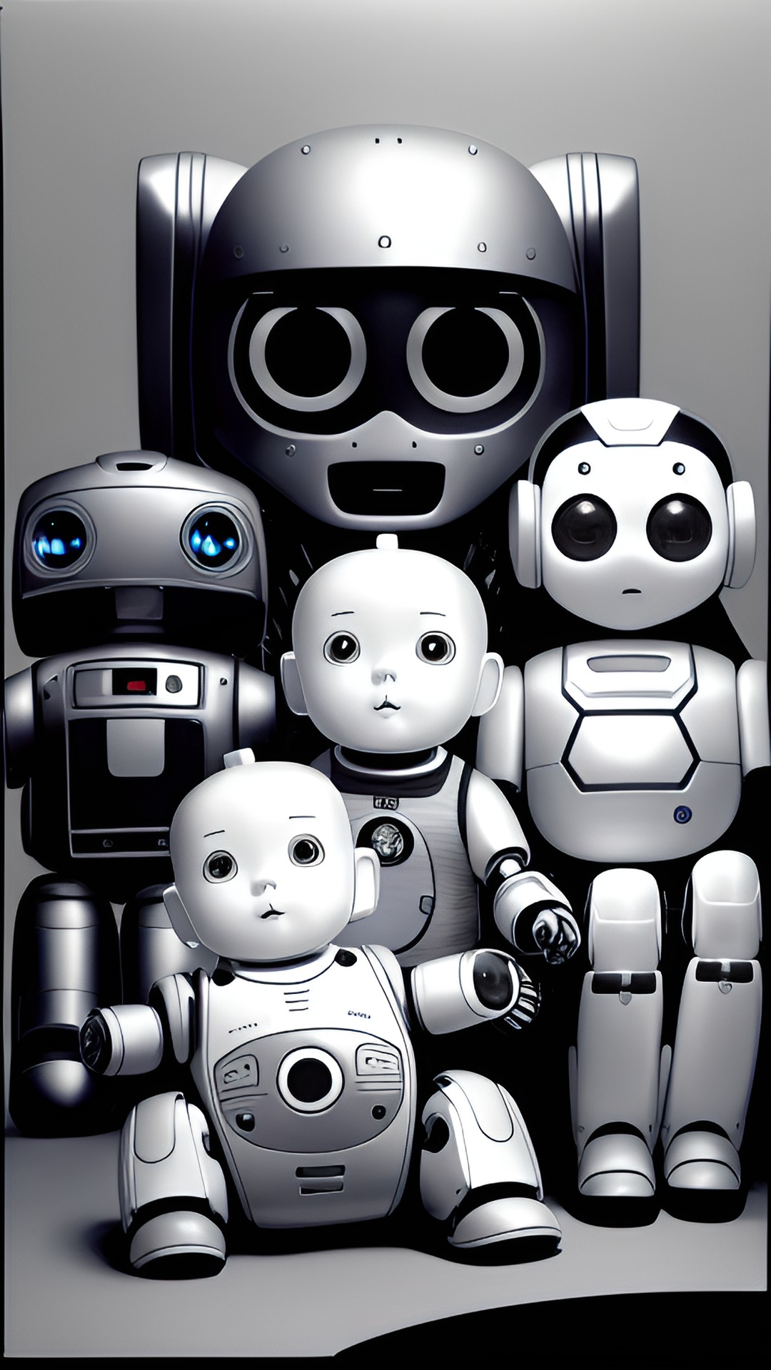 My future children - robot babies and baby robots, jc penney studio portrait preview