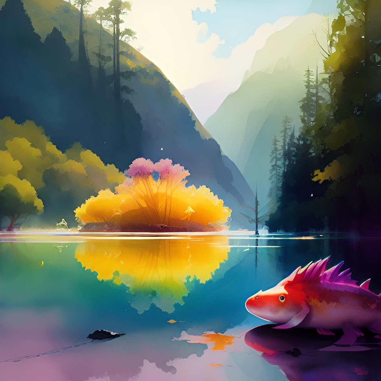 rainbow axolotl preview