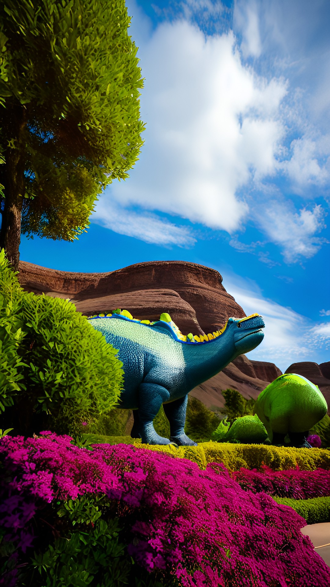 Bring her along - dino-topiaries preview