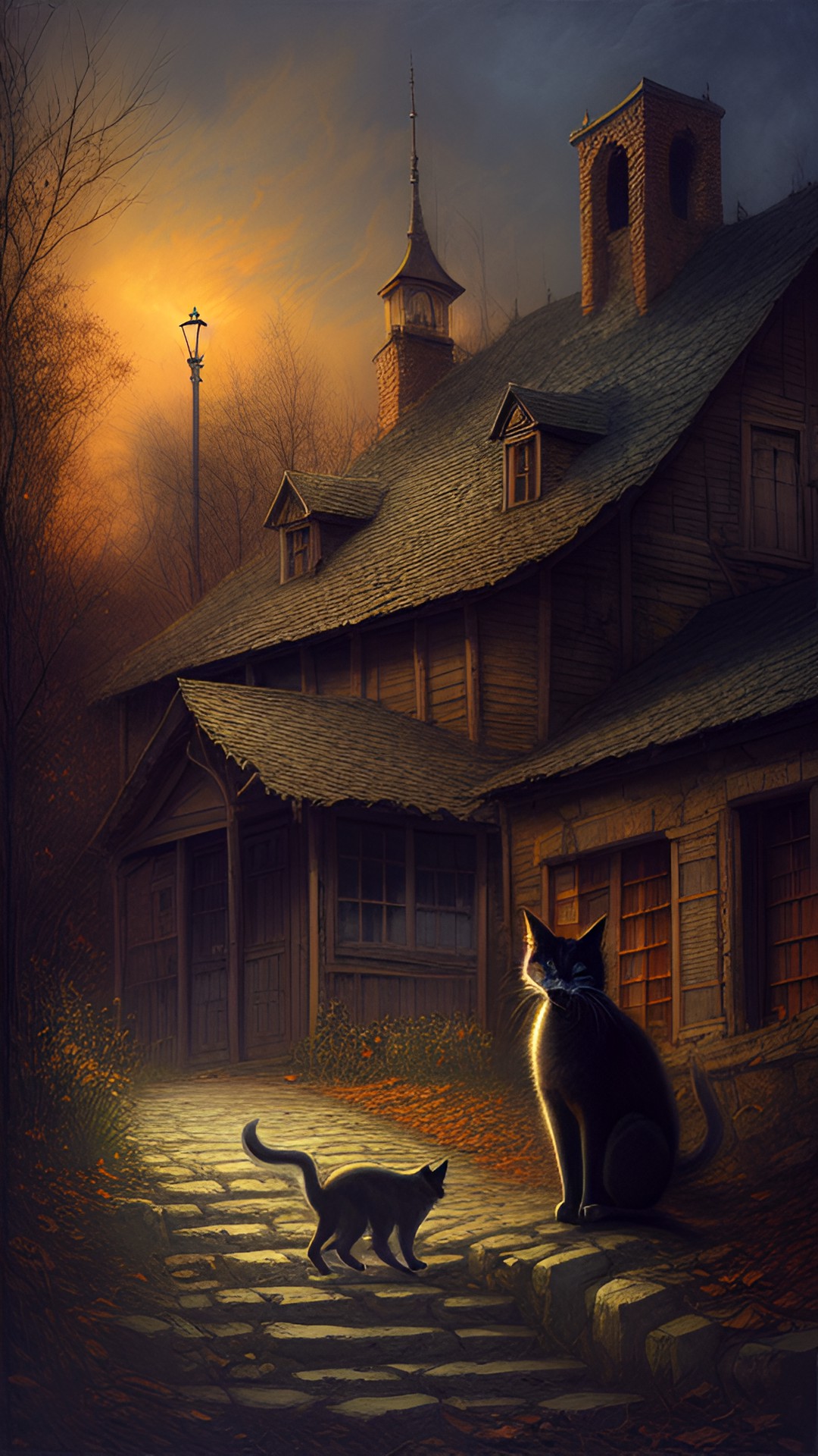 feral cat in a haunted village preview