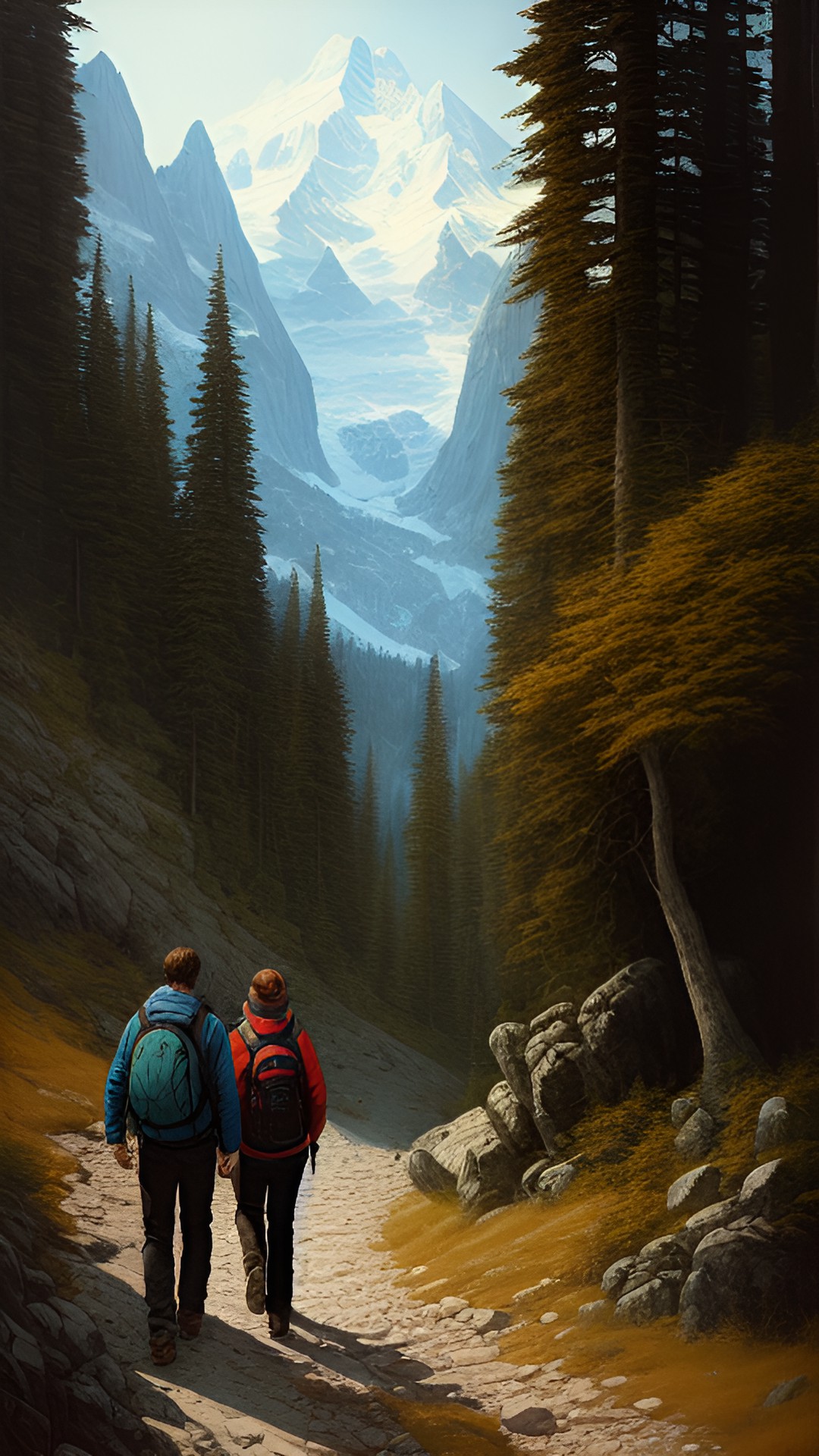 keith and greg on a hiking adventure in the mountains preview