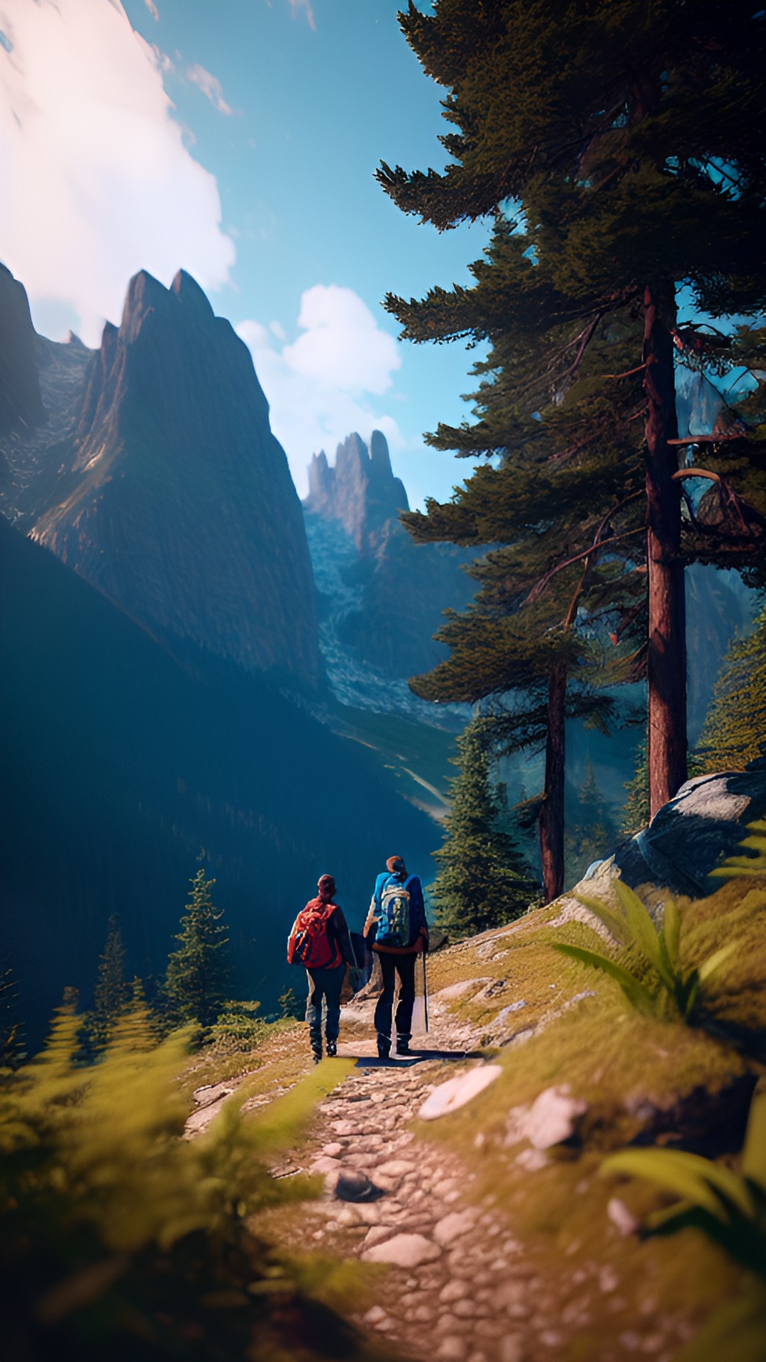 keith and greg on a hiking adventure in the mountains preview